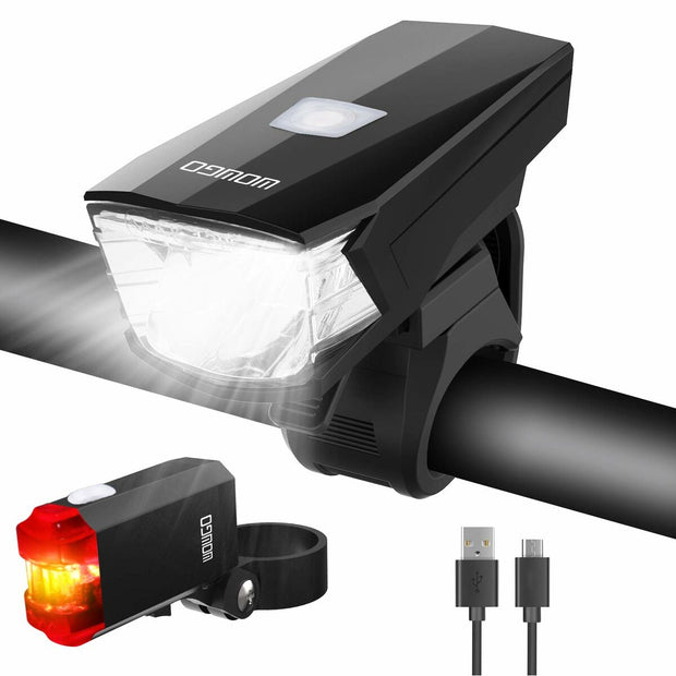 Fahrradlichter-Set LED USB-Ladung (Restauriert A)