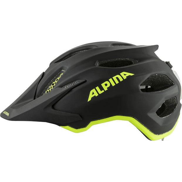 Fahrradhelm für Erwachsene Alpina 52-57 cm Schwarz LED Leicht (Restauriert A)