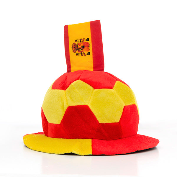 Football Hat with Spanish Flag Embellishment