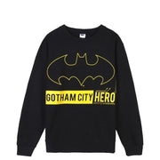 Herren Sweater ohne Kapuze Batman Schwarz