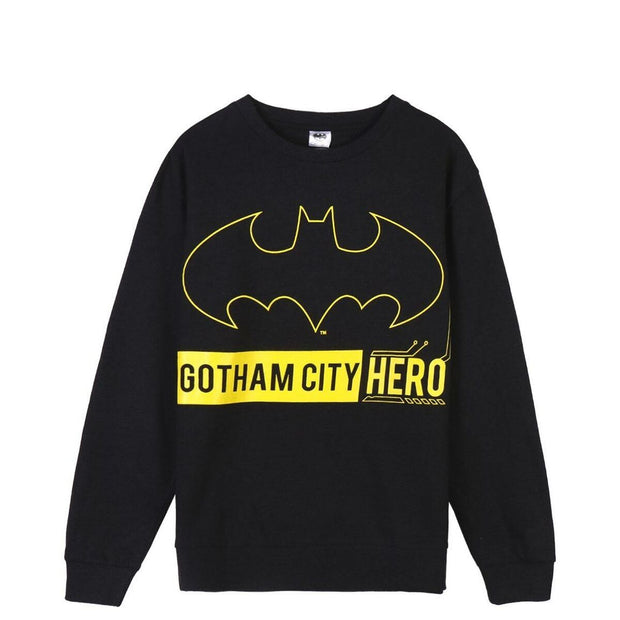 Herren Sweater ohne Kapuze Batman Schwarz