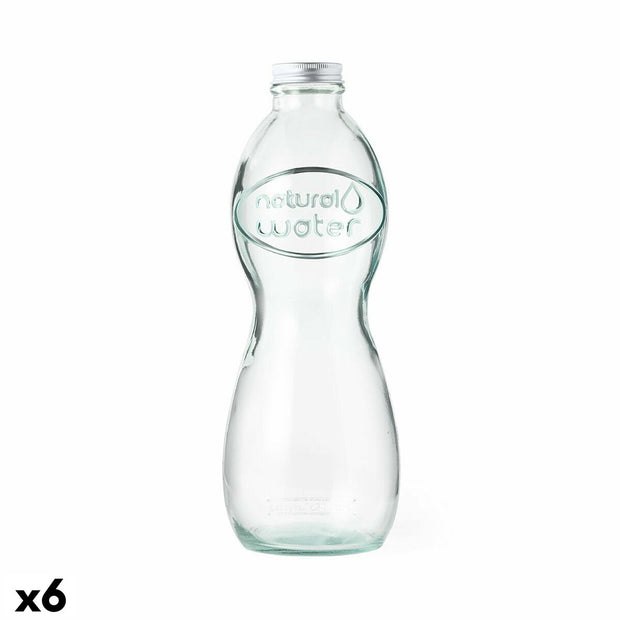 Wasserflasche 142647 Glas (1 L) (6 Stück)