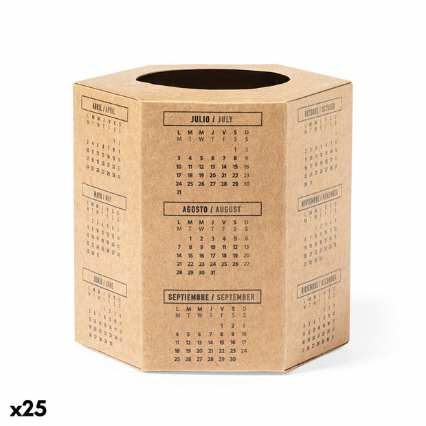 Pencil Case 142695 Calendar Recycled cardboard (25 Units)