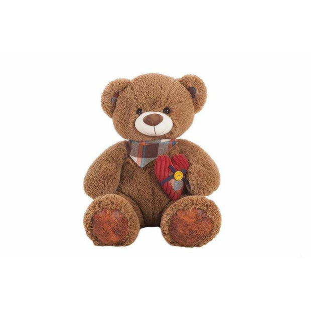 Teddy Bear Heart Brown Corduroy 60 cm