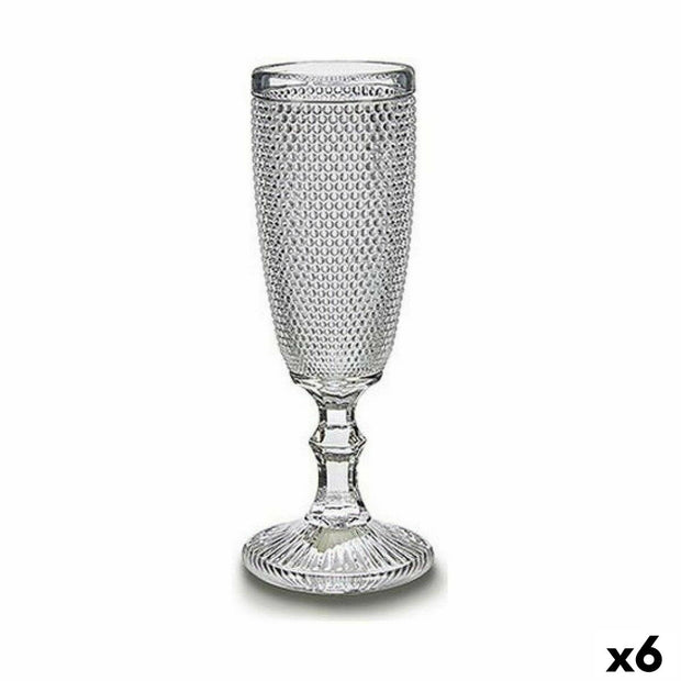 Champagnerglas Punkte Durchsichtig Glas 6 Stück (185 ml)