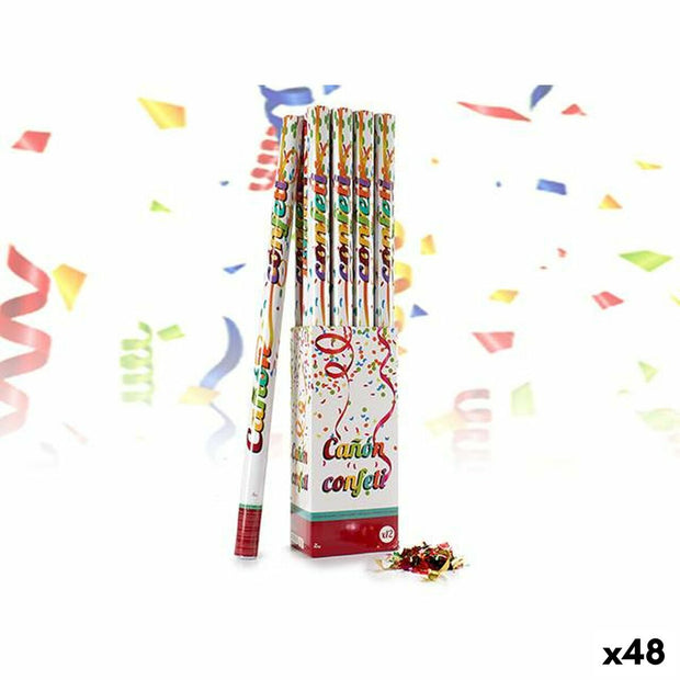 Confetti cannon Paper Multicolour (5 x 98,5 x 5 cm) (48 Units)