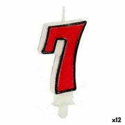 Candle Red White Birthday (12 Units)