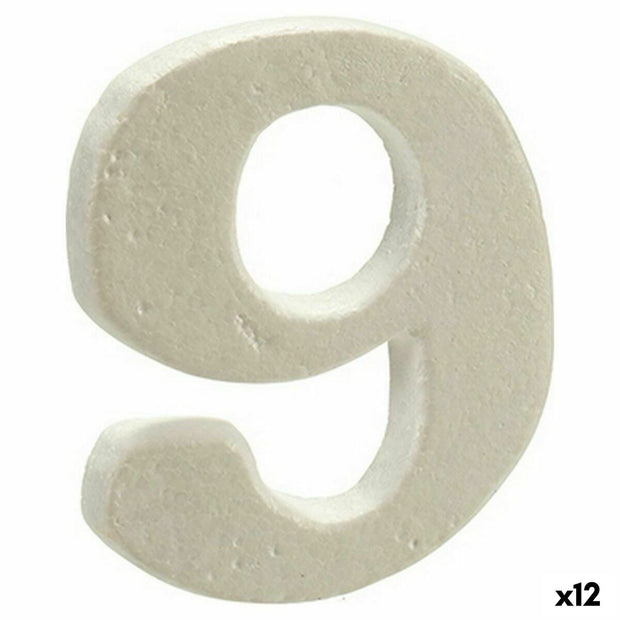Decorative Figure Number 9 12 Units (2 x 15 x 10 cm)