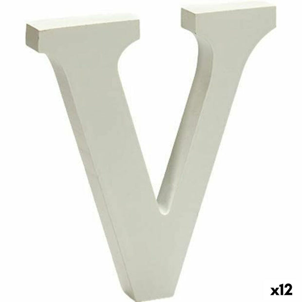 Decoration Letter V (1 x 15 x 13,5 cm) (12 Units)