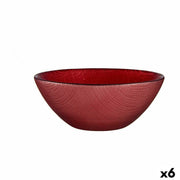 Schale Ø 15 cm Rot Glas (6 Stück)