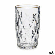 Becher Golden Durchsichtig Glas 6 Stück (340 ml)