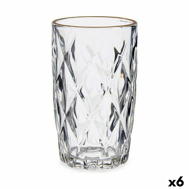 Becher Golden Durchsichtig Glas 6 Stück (340 ml)
