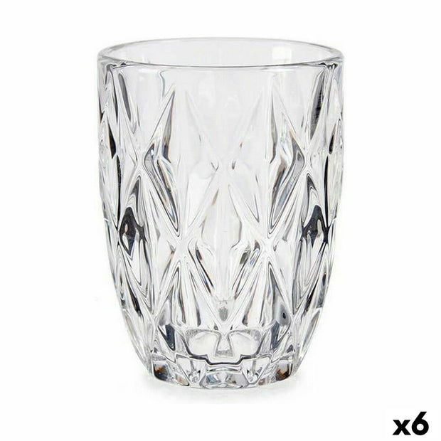 Becher Diamant Durchsichtig Glas 6 Stück (270 ml)