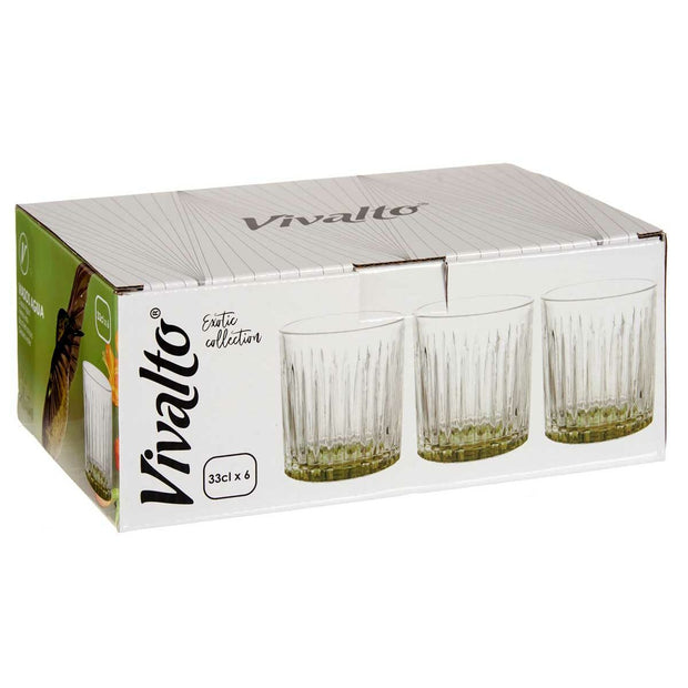 Becher Kristall grün (330 ml) (6 Stück)