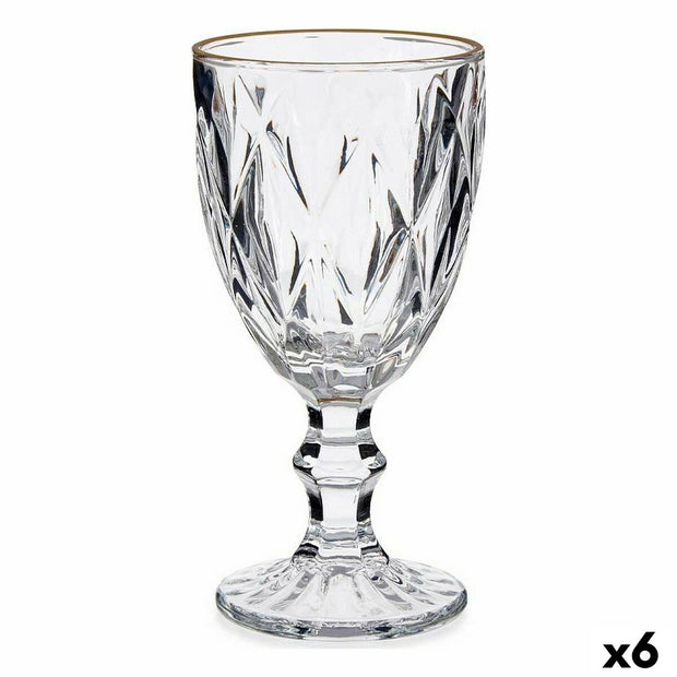 Weinglas Golden Durchsichtig Glas 6 Stück (330 ml)