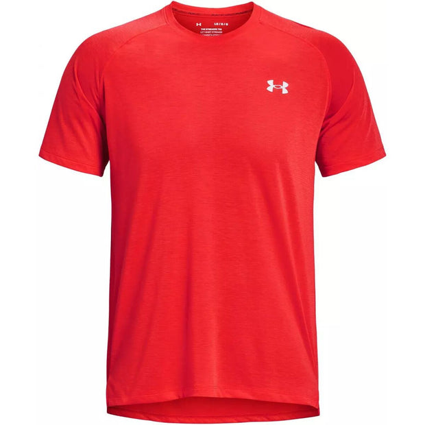 Herren Kurzarm-T-Shirt Under Armour Streaker Rot