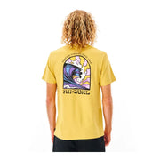 Herren Kurzarm-T-Shirt Rip Curl Gelb
