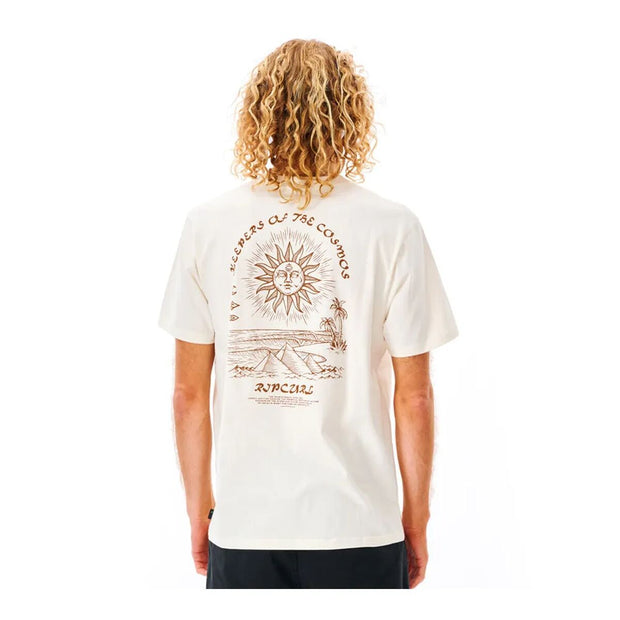 Herren Kurzarm-T-Shirt Rip Curl Weiß