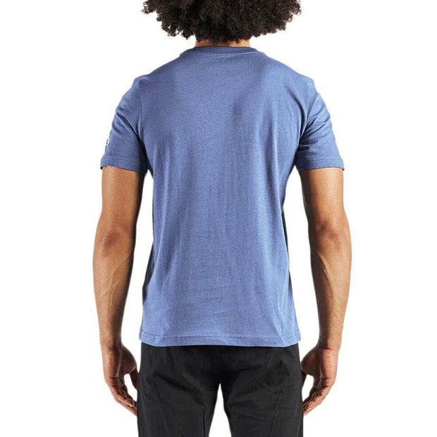 Herren Kurzarm-T-Shirt Kappa Blau
