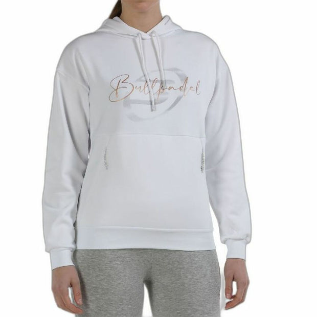 Damen Sweater mit Kapuze Bullpadel Weiß