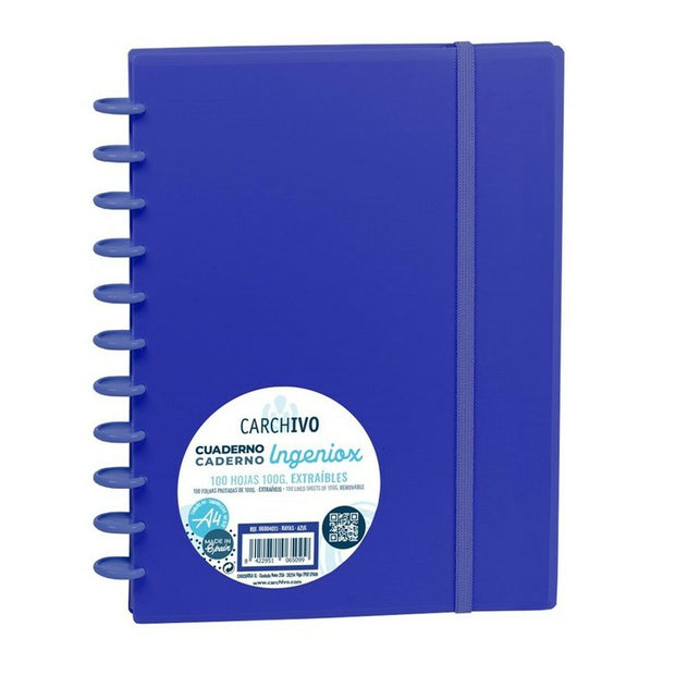 Notebook Carchivo Ingeniox Blue A4 100 Sheets