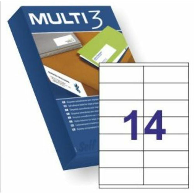 Self adhesive labels MULTI 3 105 x 42,4 mm 500 Sheets