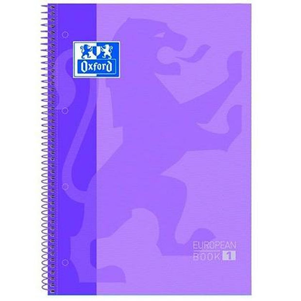 Notebook Oxford European Book A4 Light mauve 5 Units