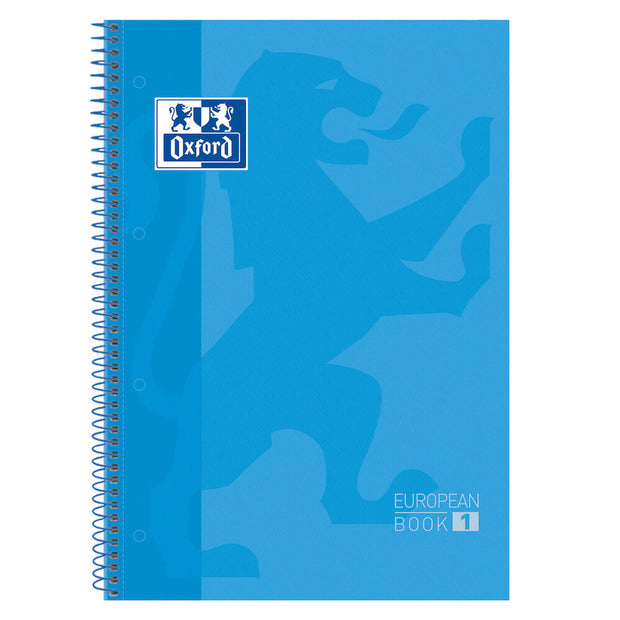 Notebook Oxford European Book Turquoise A4 5 Units