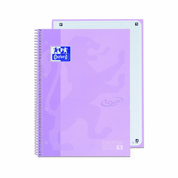 Notebook Oxford European Book A4 Light mauve 5 Units