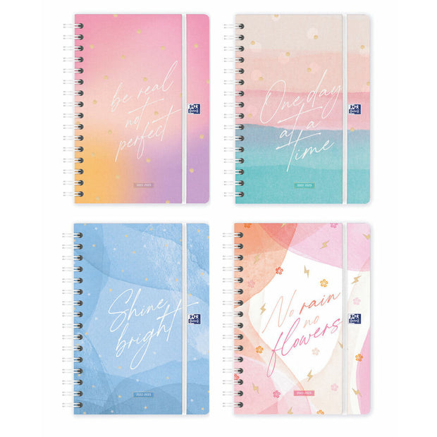Diary Oxford 2022-2023 A5 Multicolour 15 x 21 cm