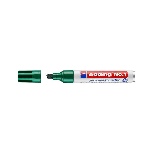 Permanent marker Edding Nº1 Green 10Units