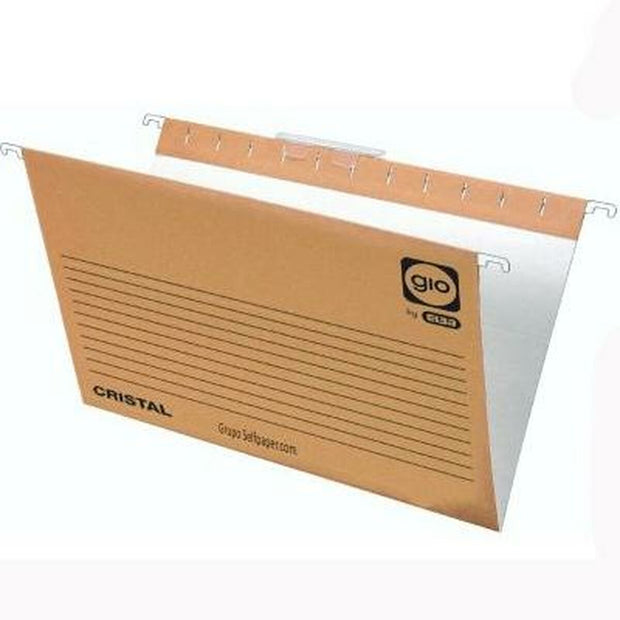 Suspension files Elba Din A4 Natural brown (25 Units)