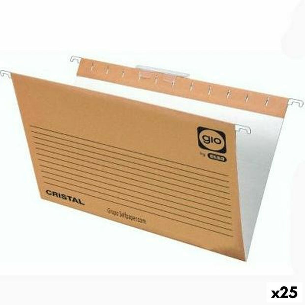 Suspension files Elba Din A4 Natural brown (25 Units)