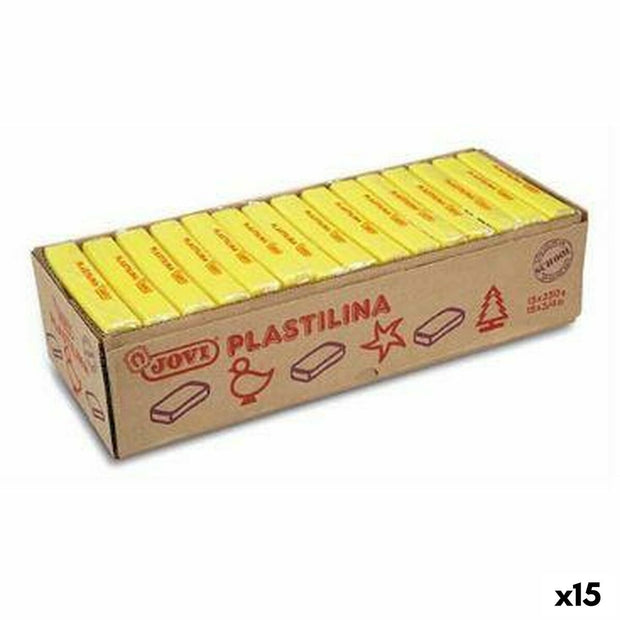 Sticks of Modelling clay Jovi Yellow 15 Units