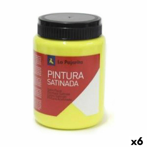 Tempera La Pajarita Lemon L-01 Yellow Satin finish School (35 ml) (6 Units)