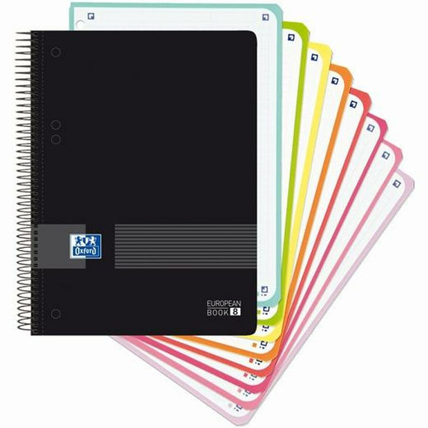 Set of exercise books Oxford European Book Live&Go A5 Black 160 Sheets (4 Units)