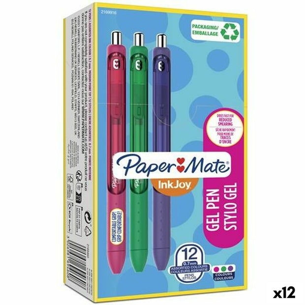 Gel pen Paper Mate Inkjoy TK12 0,7 mm 12 Units