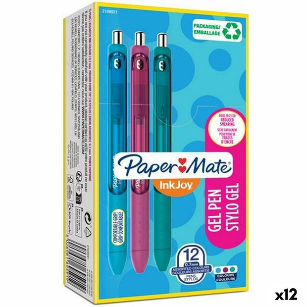 Gel pen Paper Mate Inkjoy TK12 0,7 mm 12 Units