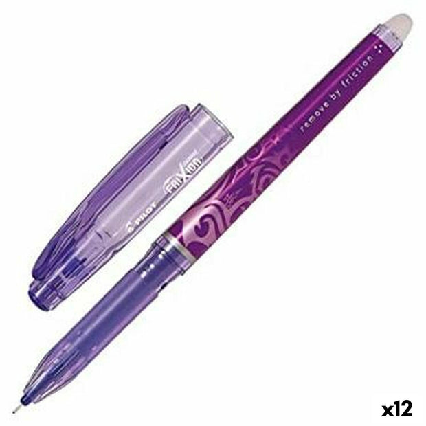 Pen Pilot Frixion Point Erasable ink 0,25 mm Violet Needle (12 Units)