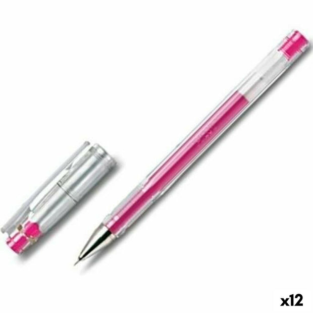 Gel pen Pilot G-Tec C4 0,2 mm Pink Needle (12 Units)