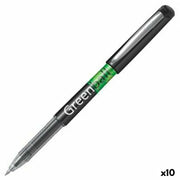 Roller Pen Pilot GREEN-BALL 0,7 mm Black Recycled 10Units