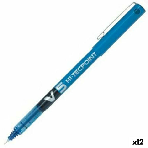 Roller Pen Pilot V5 Blue 0,3 mm Needle (12 Units)