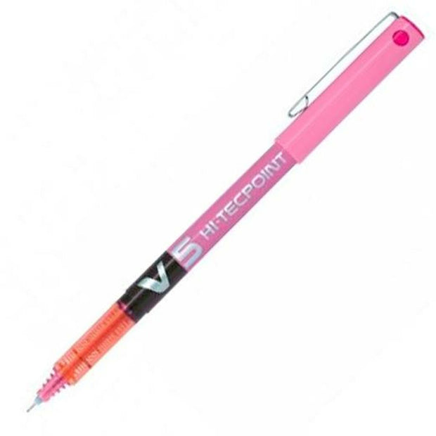 Roller Pen Pilot V5 Pink 0,3 mm Needle (12 Units)