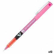 Roller Pen Pilot V5 Pink 0,3 mm Needle (12 Units)