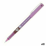 Roller Pen Pilot V5 Violet 0,3 mm Needle (12 Units)