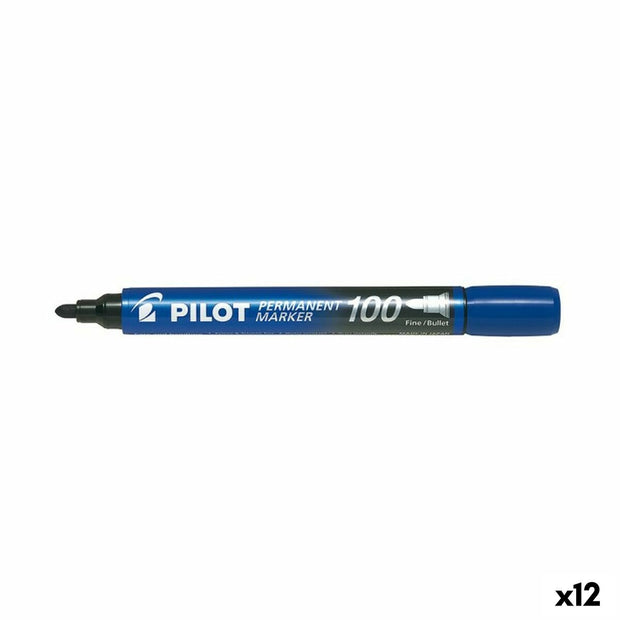 Permanent marker Pilot SCA-100 Blue 1 mm (12 Units)