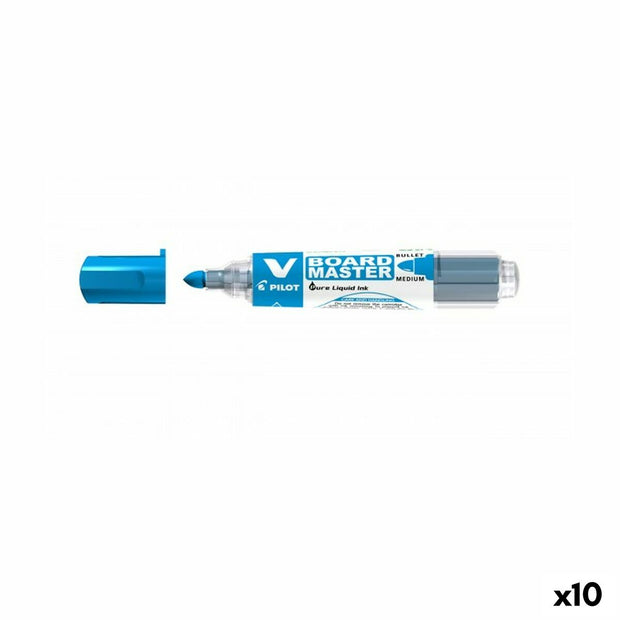 Marker pen/felt-tip pen Pilot V Board Master Rechargeable Whiteboard Blue (10Units)
