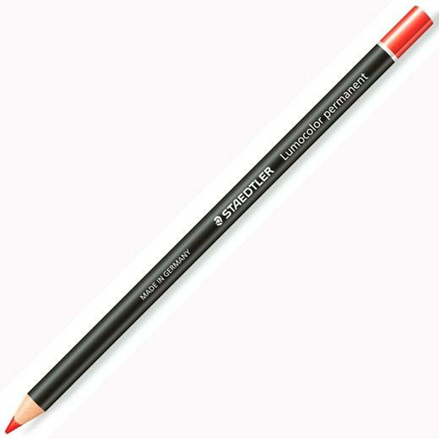 Pencils Staedtler Lumocolor Permanent Glasochrom Permanent Red Wood (12 Units)