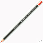 Pencils Staedtler Lumocolor Permanent Glasochrom Permanent Red Wood (12 Units)