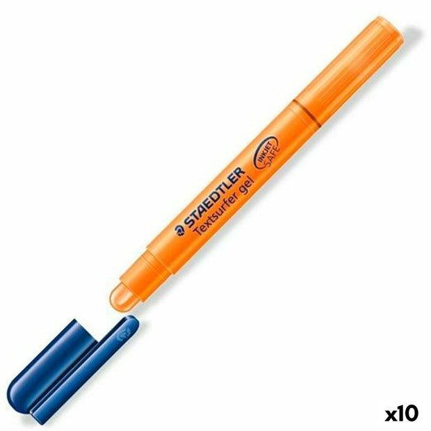 Fluorescent Marker Staedtler Textsurfer Gel 264 Orange 10Units